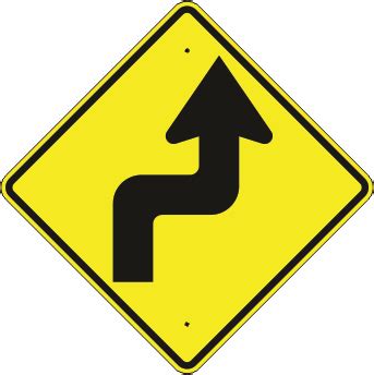 SHARP RIGHT TURN AHEAD – WARNING TRAFFIC SIGN – Safehouse Signs