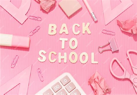 🔥 Free download Premium Photo Lettering back to school on a pink background with [2000x1389] for ...