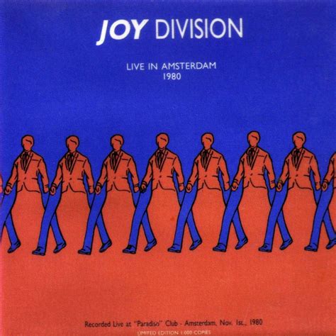 Joy Division - Live in Amsterdam 1980 | Posters | Pinterest | Capas e Inspiração