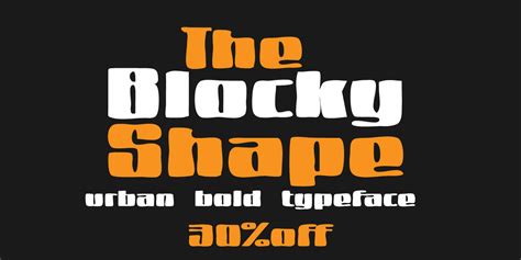 Blocky Shape Font | Webfont & Desktop | MyFonts