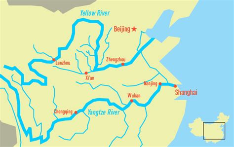 Outline Map Of China With Rivers - Map