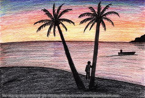 How To Draw A Sunset With Colored Pencils : This video is all about the how to coloring a sunset ...