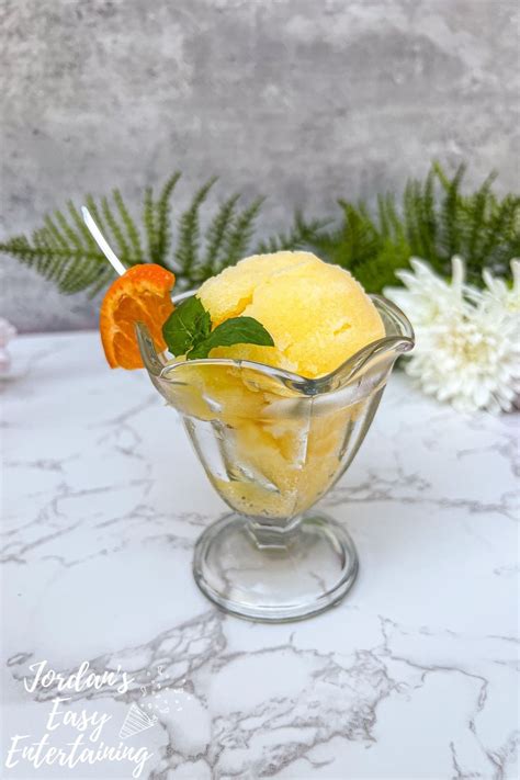 Easy Orange Sorbet Recipe - Jordan's Easy Entertaining