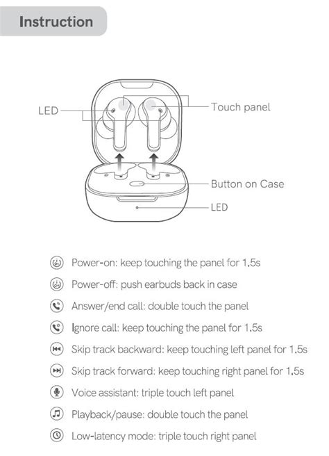 QCY T13 Manual English QCY T13 Earbuds Manual Instructions QCY T13 ...