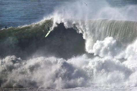 Monster 50-foot waves broke at the famed surf spot, Mavericks along the San Mateo County coast ...