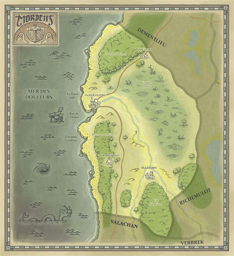 Ravenloft, Mordent Domain Map