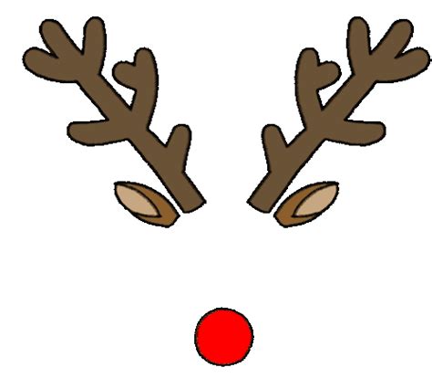 Christmas Reindeer Sticker - Christmas Reindeer Antlers - Discover ...