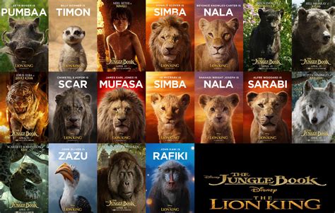 The Lion King and Jungle Book Live Action Collage by Dragonfire92379 on ...