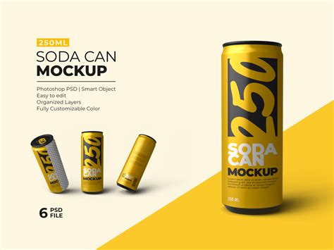 SODA CAN MOCKUP by SAUFA on Dribbble