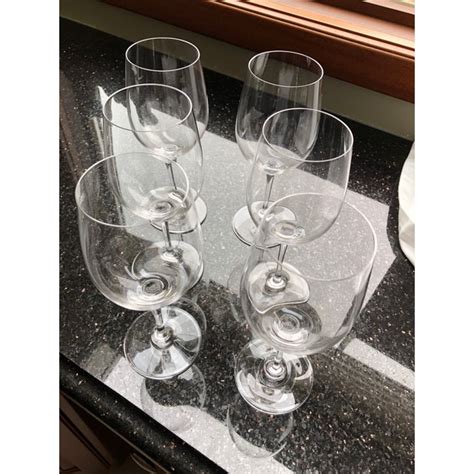 Riedel Crystal White Wine Glasses - Set of 6 | Chairish