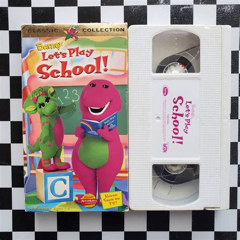 Barney Let's Play School VHS Tape Classic Collection 1999 | Etsy