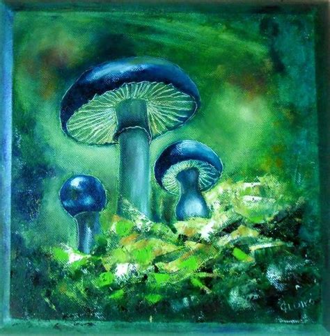 Magic mushroom 3 Art Print by Ildiko Csegoldi Decsei in 2021 | Modern art paintings abstract ...