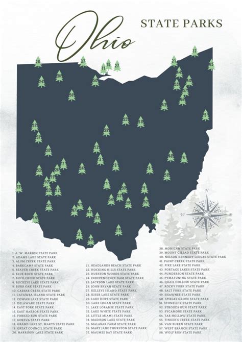 Ohio State Park Map: Travel Here for Outdoor Adventure