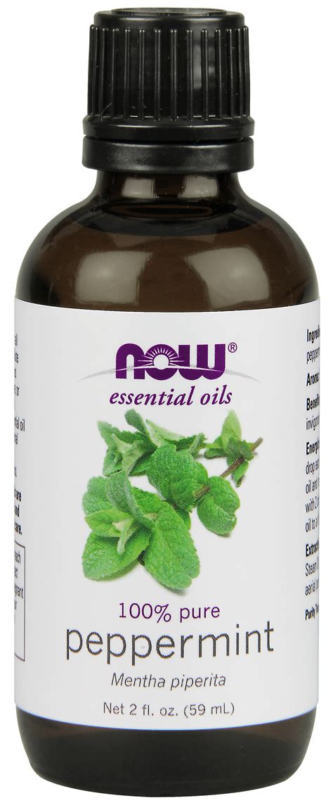 NOW Peppermint Essential Oil, 2 fl oz - Walmart.com