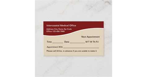 Medical Doctor Office Appointment Cards | Zazzle.com