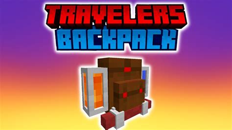 TRAVELER'S BACKPACK MOD | Minecraft Mods Showcase 1.20+ - YouTube