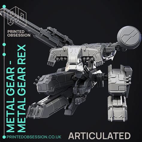 Metal Gear Rex - ARTICULATED - Fan Art - 3D model by printedobsession ...