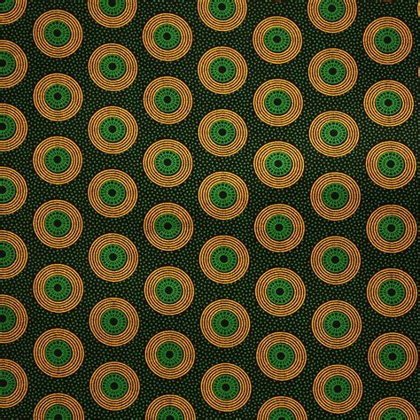 Circles Shweshwe Fabric, Green and Yellow - Urbanstax | African print ...