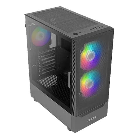 Antec NX410 Black Mesh ARGB TG ATX Mid Tower Casing (2*140mm+1*120mm) – DynaQuest PC