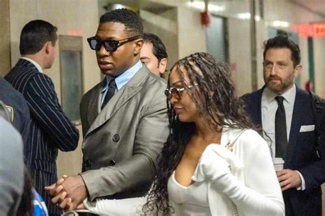 Jonathan Majors and Meagan Good Attend Court Together as His Assault ...