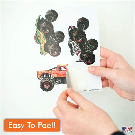 Buy Monster Jam Trucks Decal Pack - Set of 15 Monster Truck Stickers ...