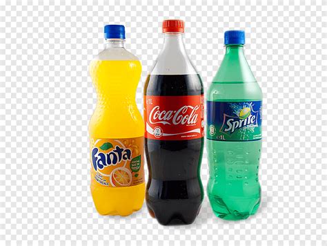 Tres fanta, coca cola y botellas de plástico sprite, sprite fanta coca-cola gaseosas bebidas ...