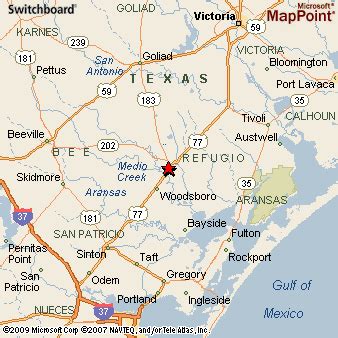 Refugio, Texas Area Map & More