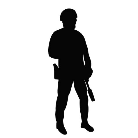 Premium Vector | Man with gun silhouette on white background vector