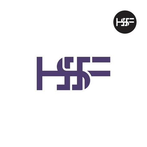 Letter HSF Monogram Logo Design 36288483 Vector Art at Vecteezy