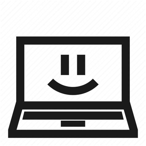 Computer, emoji, happy, laptop, notebook, smiley icon - Download on ...