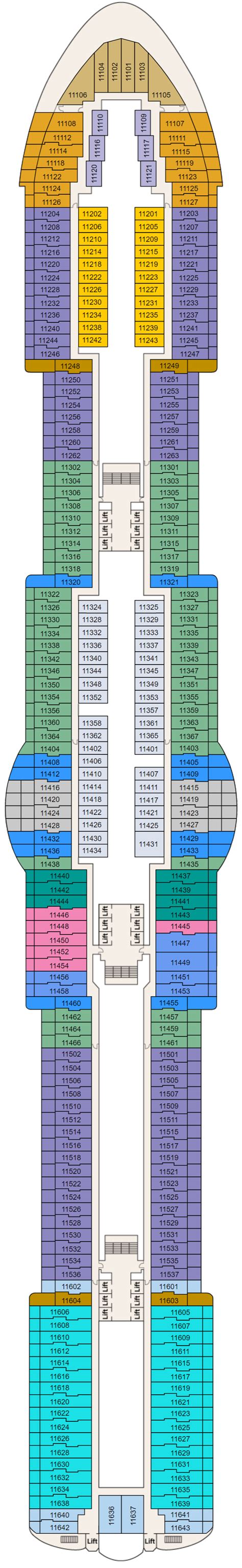 Sun Princess Deck Plan | Deck 16 | ROL Cruise