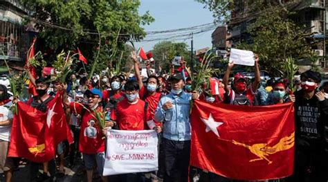 Myanmar military junta | Biggest protests since 2007 in Myanmar ...