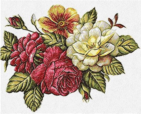 Flower photo stitch free embroidery design 44 - Photo stitch embroidery designs - Machine ...