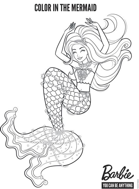 Barbie Mermaidia Coloring Pages