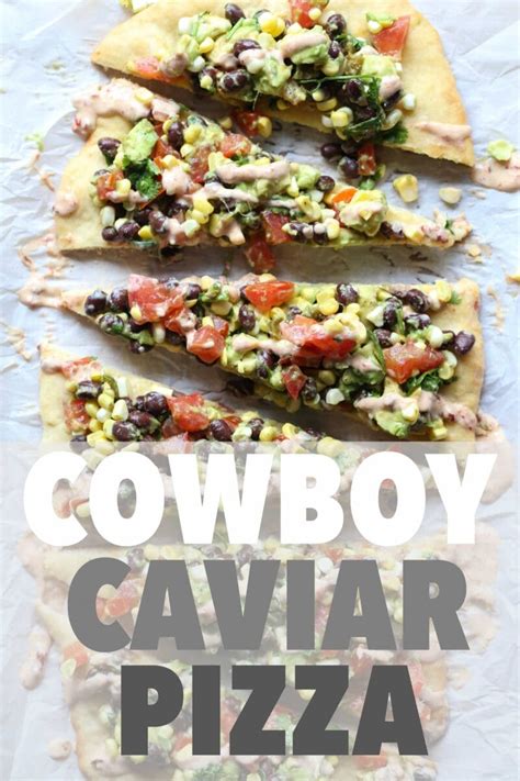 Cowboy Caviar Pizza | Easy Tex-Mex Appetizer Recipe with Fresh Veggies