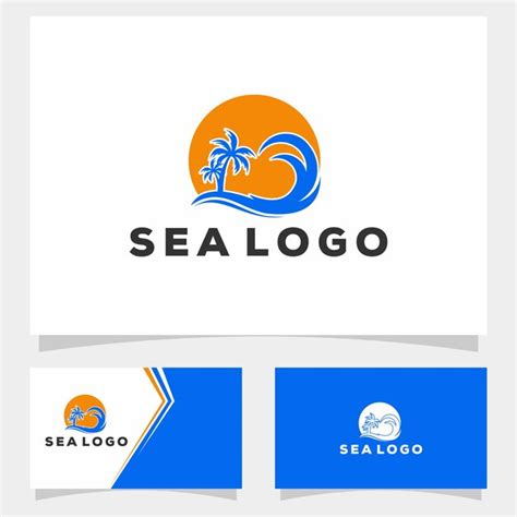 Premium Vector | Sea logo vector template