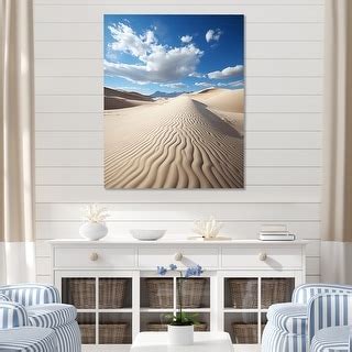 Designart "Beach Dune Dance II" Coastal Beach Sand Canvas Art Print ...