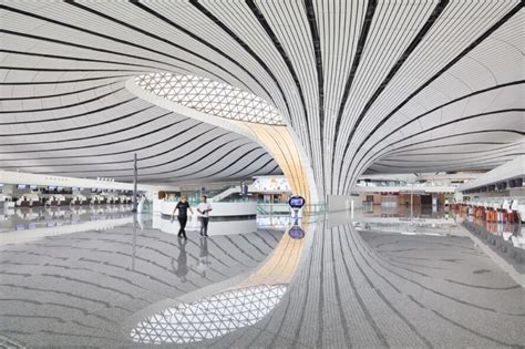 Zaha Hadid Architects completes futuristic, energy-saving airport in Beijing