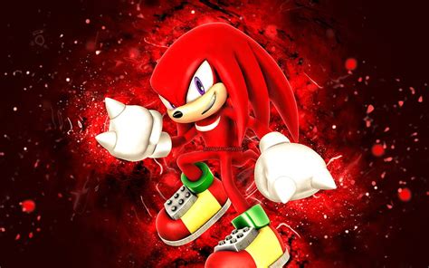 Knuckles the Echidna, , luces de neón rojas, Sonic Underground ...