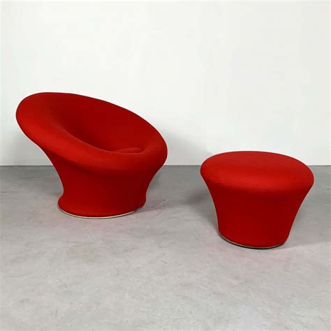 Mushroom Lounge Chair plus Ottoman by Pierre Paulin for Artifort, 1960s ...