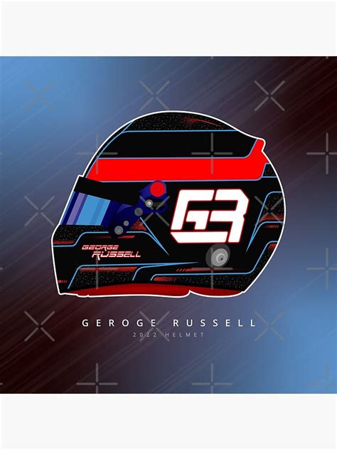 "George Russel 2022 helmet" Poster for Sale by javalinsta | Redbubble