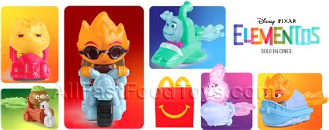 Next Toys After the June July 2023 McDonald's Elemental Happy Meal Toys Complete Set of 8 ...