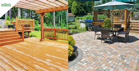 Deck vs. Patio: Which one is the right option for you? | Eden Lawn Care and Snow Removal