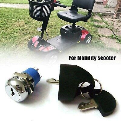 REPLACEMENT MOBILITY SCOOTER Spare Start on/off Ignition switch+2 Keys ...