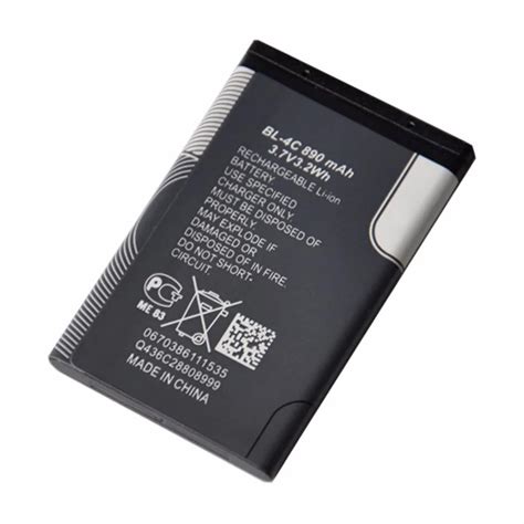 New BL 4C BL 4C Li ion Mobile Phone Battery For Nokia 5100 6100 6101 ...