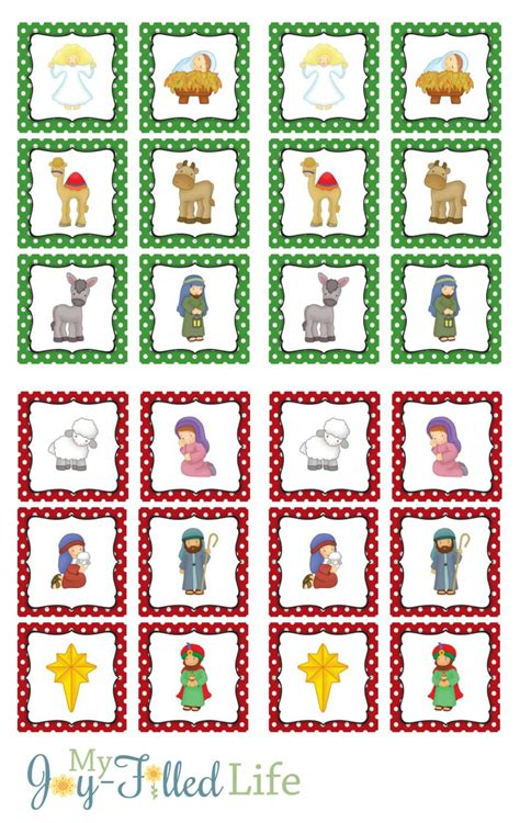 Printable Nativity Memory Game - My Joy-Filled Life