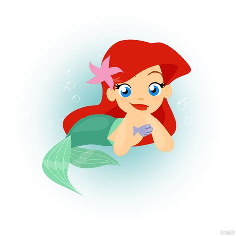 Chibi Ariel - The Little Mermaid Fan Art (32292760) - Fanpop