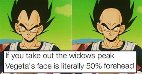 In a different reality vegeta is the main protagonist and he has major forehead : r/Dragonballsuper