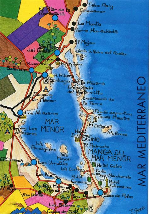 a map of the california coast with roads and major cities in each region on it