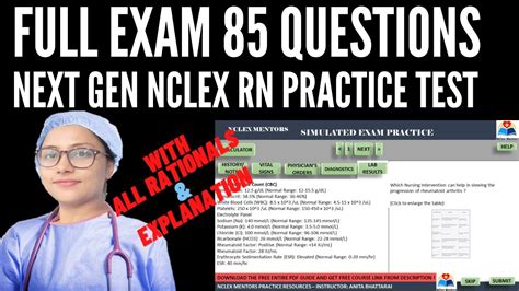 Nclex RN Practice Test - NCLEX RN FULL PRACTICE EXAM 85 QUESTIONS - PART I - YouTube